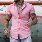 Chemise Ajustée Manches Courtes Élégante et Style Moderne