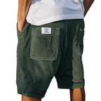 Short Rayé à Taille Élastique Homme