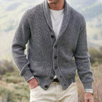 Cardigan Homme Col Châle Élégant