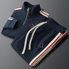 Ensemble Sport Élégant Col Zippé Confort et Style Moderne