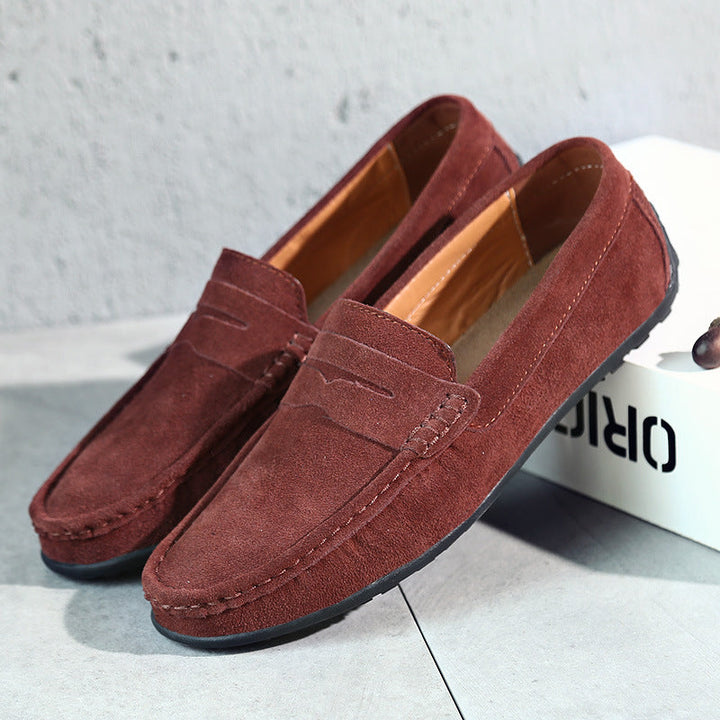 Mocassins en Daim Élégants Confort Léger et Style Décontracté