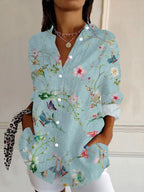 Chemisier Femme Motif Artistique Chic