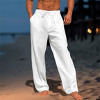 Pantalon Léger Été Taille Élastique Confort et Style Décontracté