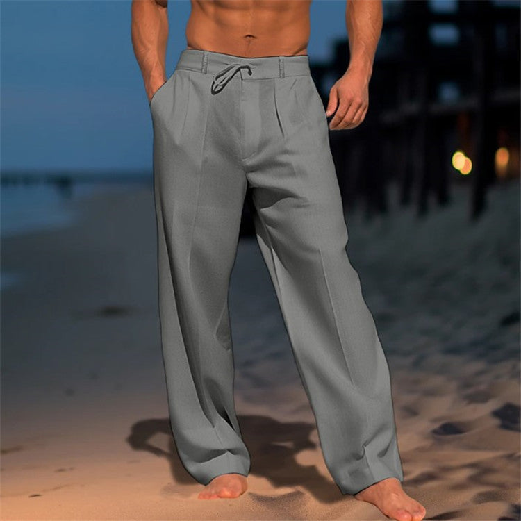 Pantalon Léger Été Taille Élastique Confort et Style Décontracté