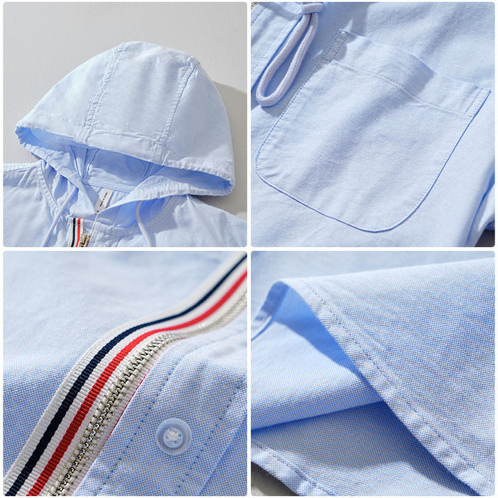 Veste Légère à Capuche Confort Respirant et Style Décontracté