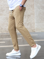 Pantalon Homme Chino Coupe Élégante