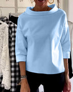 Blouse Femme Col Bateau Élégante