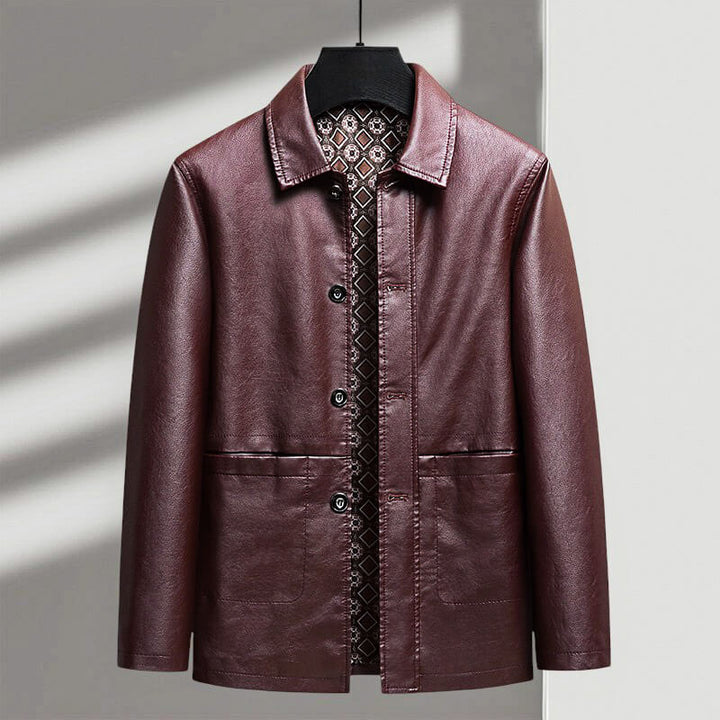 Veste Homme Similicuir Vintage Chic