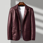 Blazer Homme Similicuir Élégance Moderne