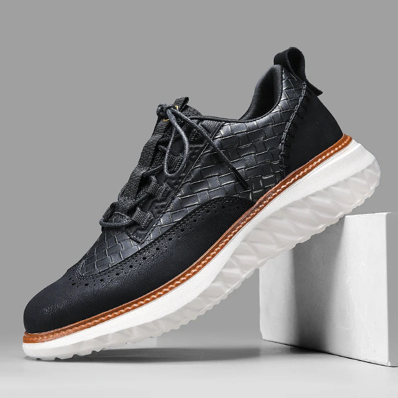 Baskets en Cuir Respirantes Confort Léger et Style Élégant