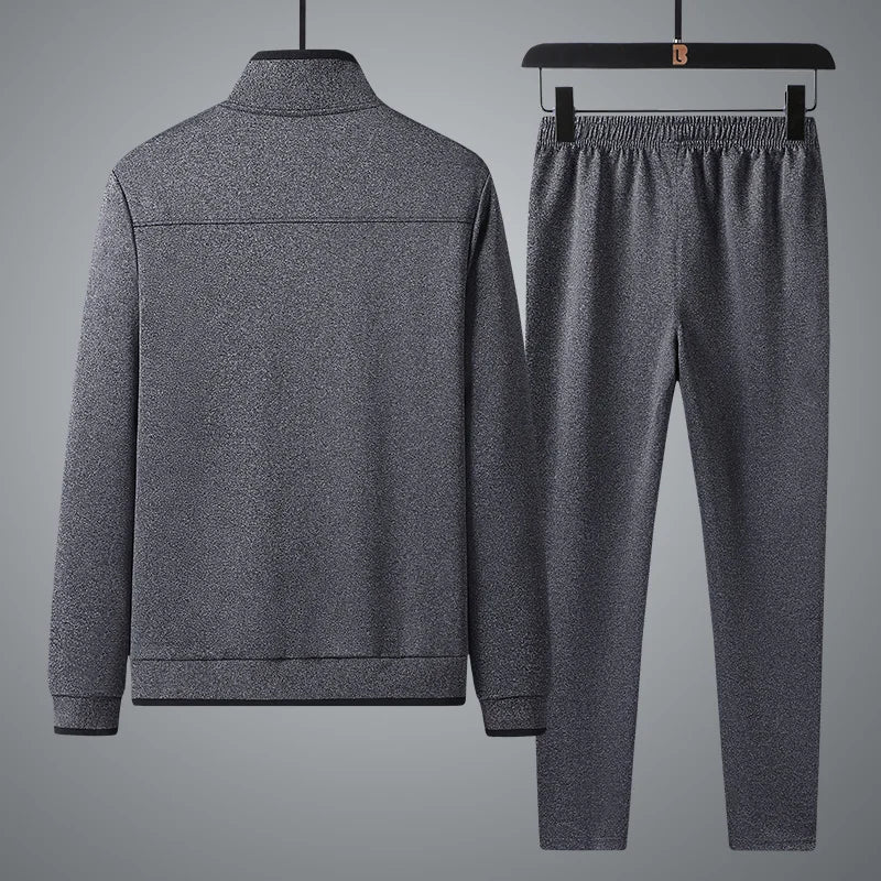 Ensemble Sport Zippé Confort Doux et Style Décontracté