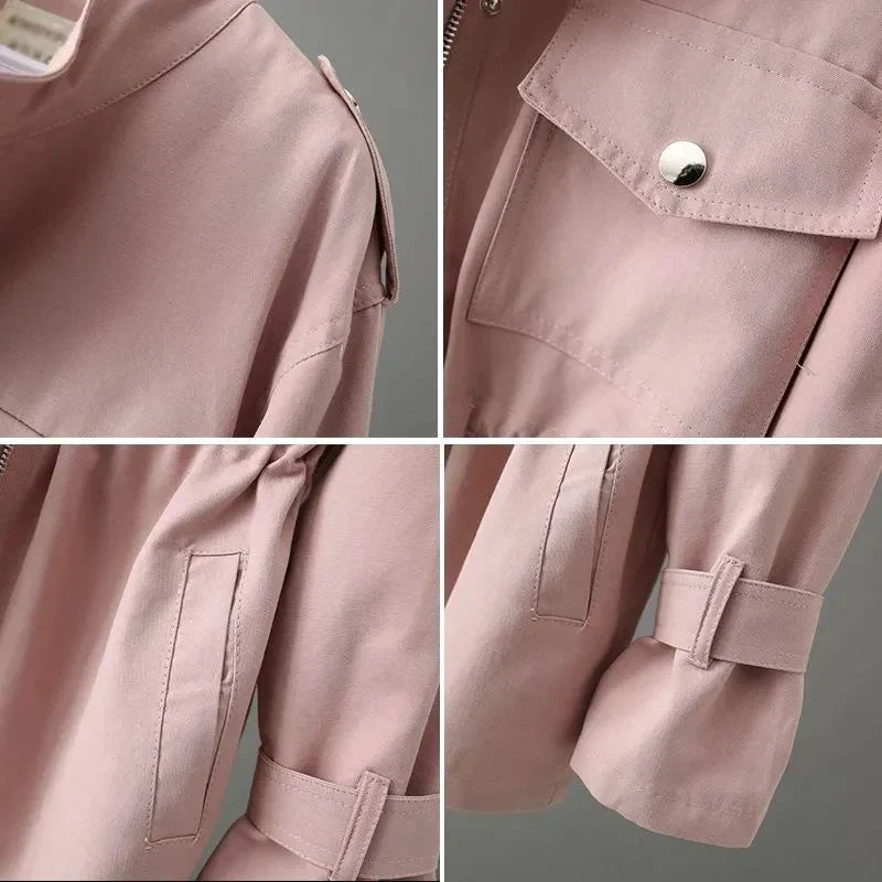 Veste Chemise à Poches et Taille Ajustable