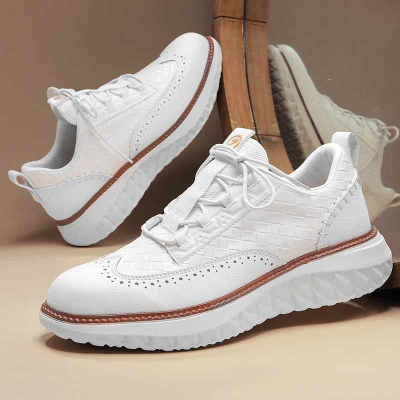 Baskets en Cuir Respirantes Confort Léger et Style Élégant