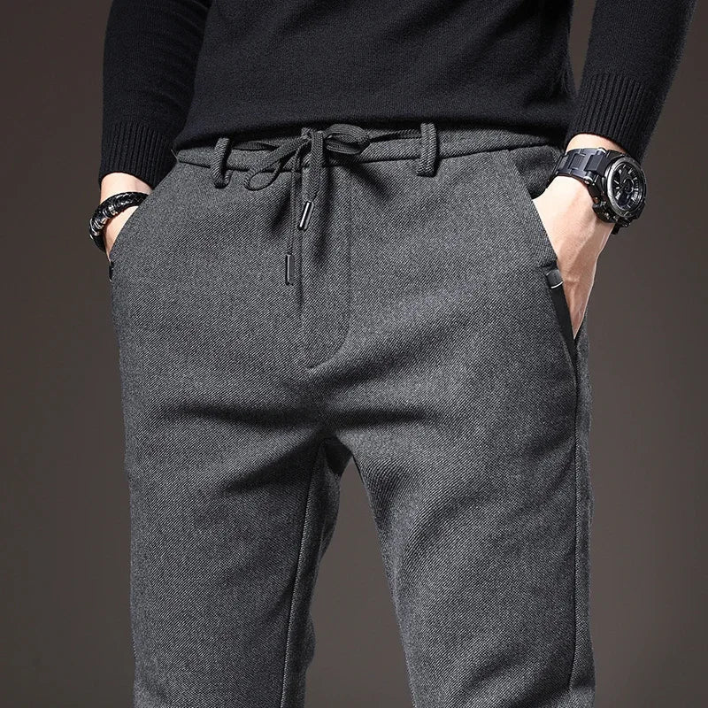 Pantalon Homme Ajusté Élégance Moderne
