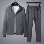 Ensemble Sport Zippé Confort Doux et Style Décontracté
