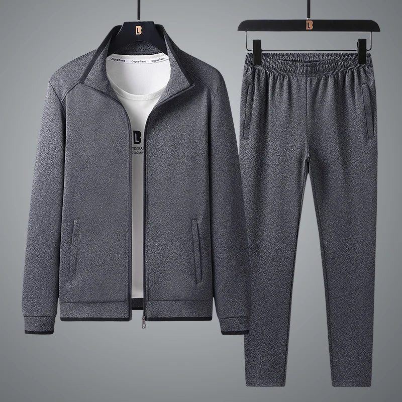 Ensemble Sport Zippé Confort Doux et Style Décontracté