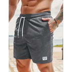 Short Homme à Taille Élastique avec Cordon