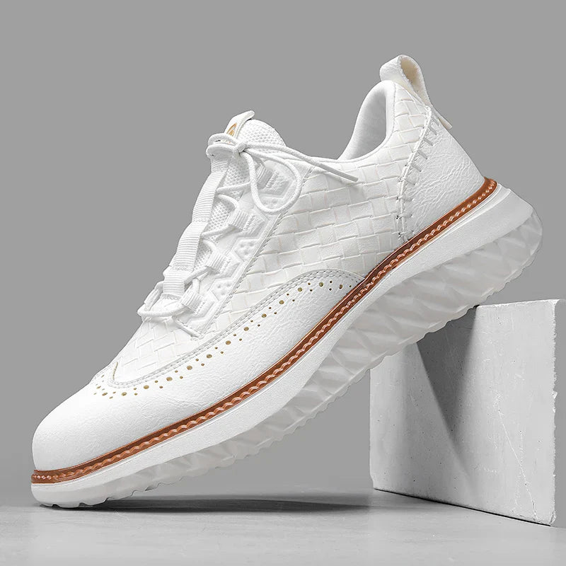 Baskets en Cuir Respirantes Confort Léger et Style Élégant
