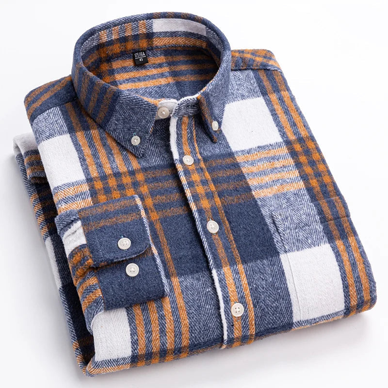 Chemise Homme à Carreaux Boutonnée