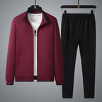 Ensemble Sport Zippé Confort Doux et Style Décontracté