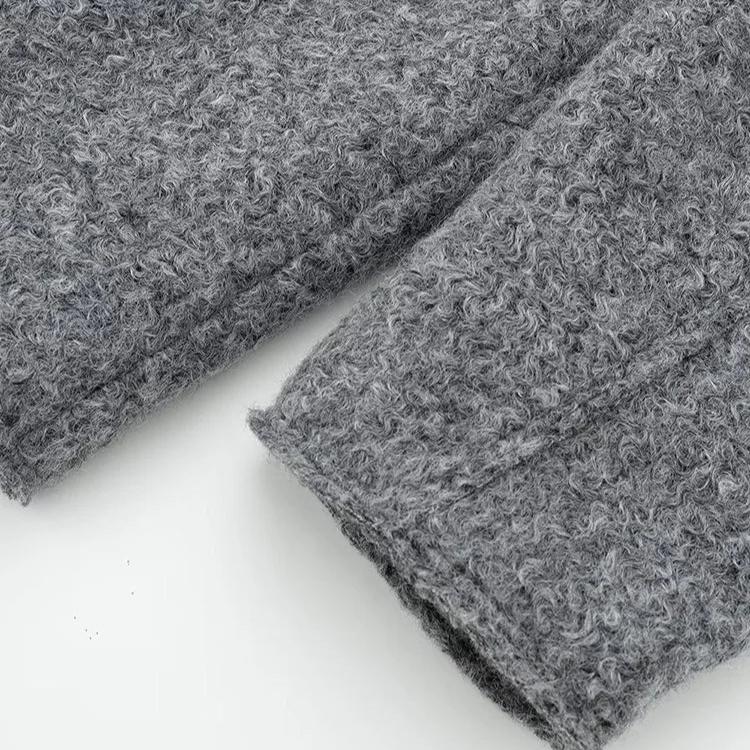 Veste Courte Texturée à Fermeture Zippée