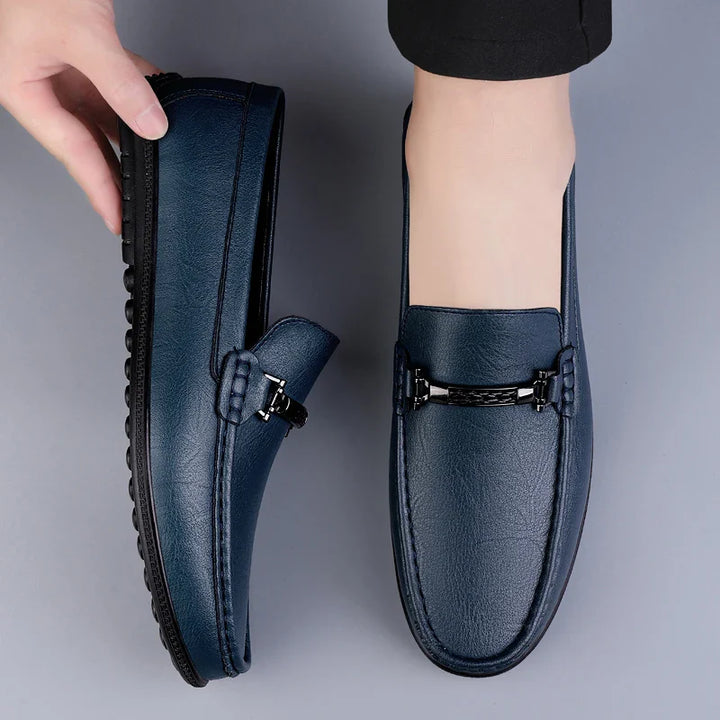 Mocassins en Cuir Élégants avec Boucle Confort et Style Moderne