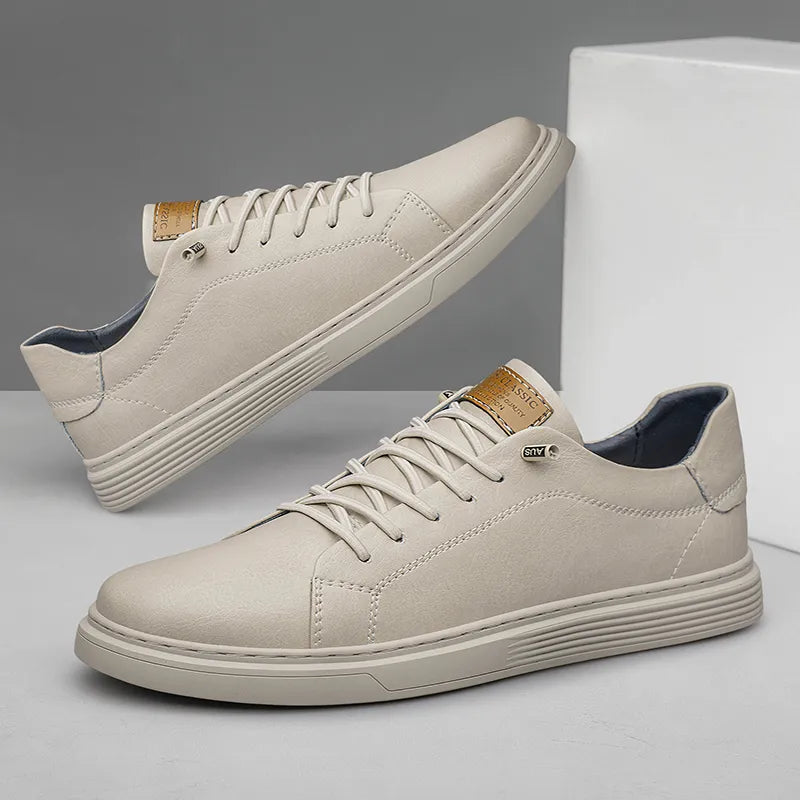 Baskets en Cuir Minimalistes Confortables et Polyvalentes