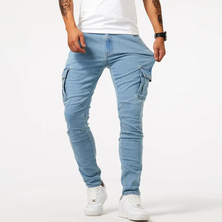 Jean Cargo Homme Slim Tendance