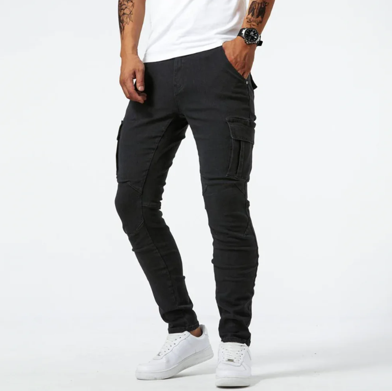 Jean Cargo Homme Slim Tendance