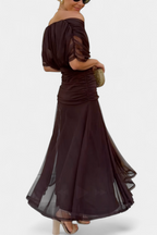 Robe Femme Élégance Soirée Plissée