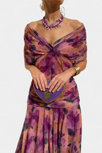 Robe Femme Élégance Soirée Plissée