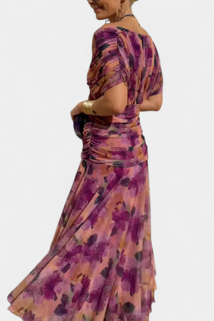 Robe Femme Élégance Soirée Plissée