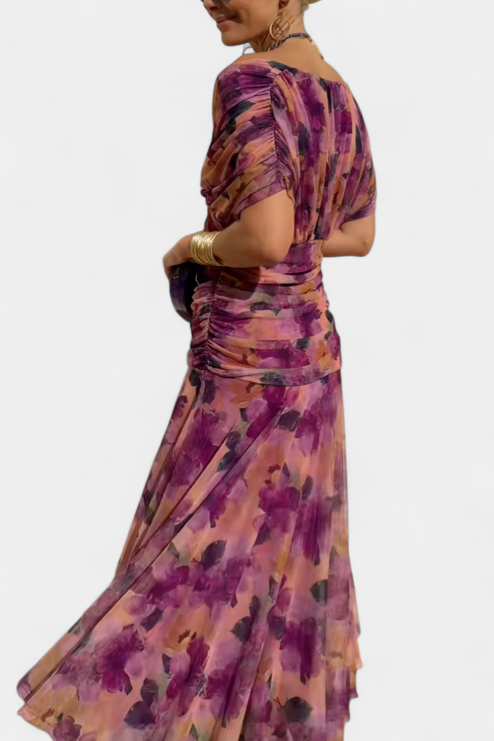 Robe Femme Élégance Soirée Plissée