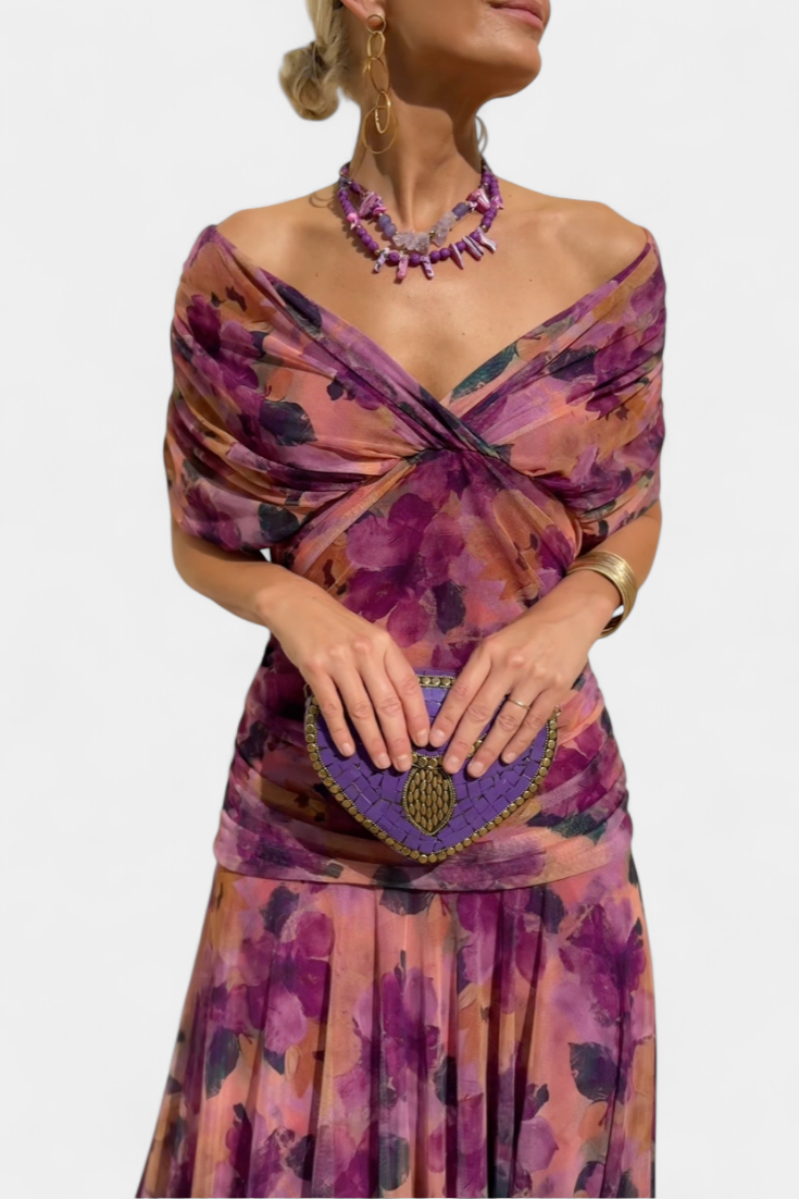 Robe Femme Élégance Soirée Plissée