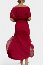 Robe Femme Élégance Soirée Plissée