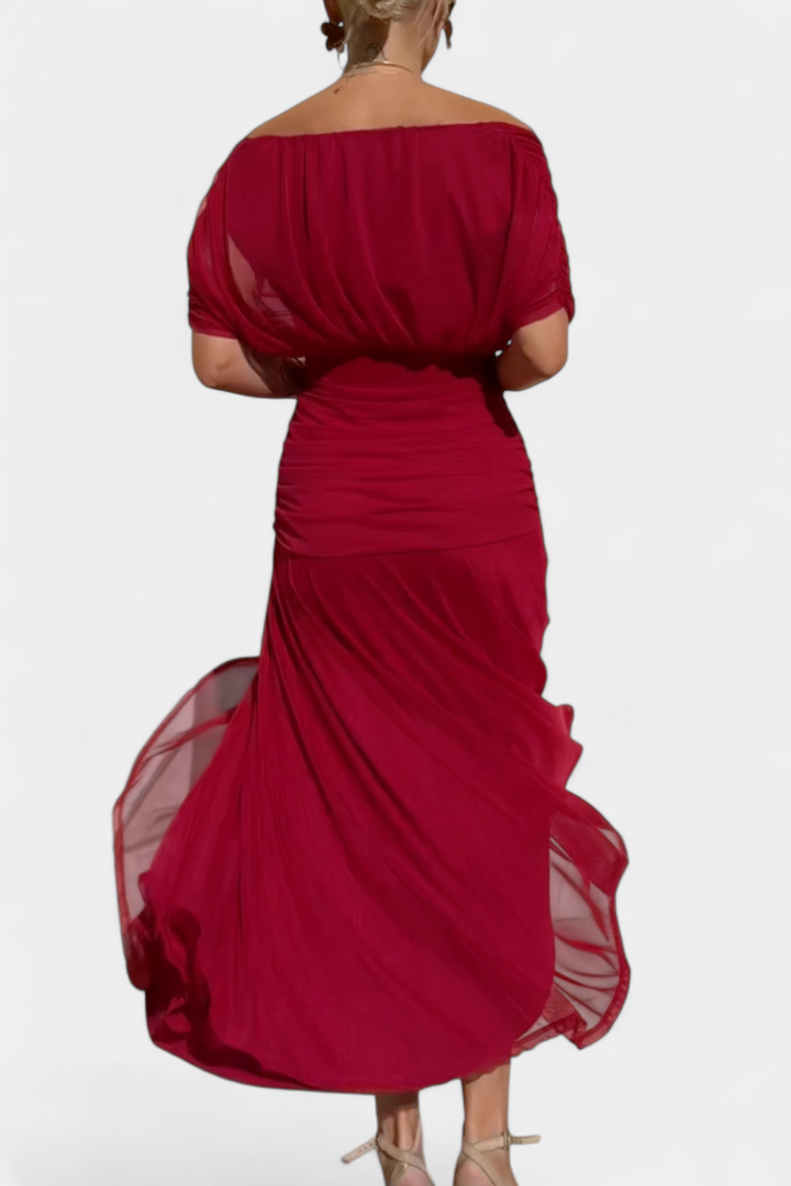 Robe Femme Élégance Soirée Plissée