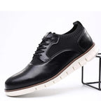 Chaussures en Cuir Élégantes Semelle Sport Confort et Style Moderne