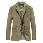 Blazer Décontracté en Coton Élégant Confort et Style Vintage