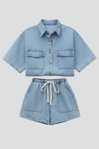 Ensemble en Jean Deux Pièces Femme