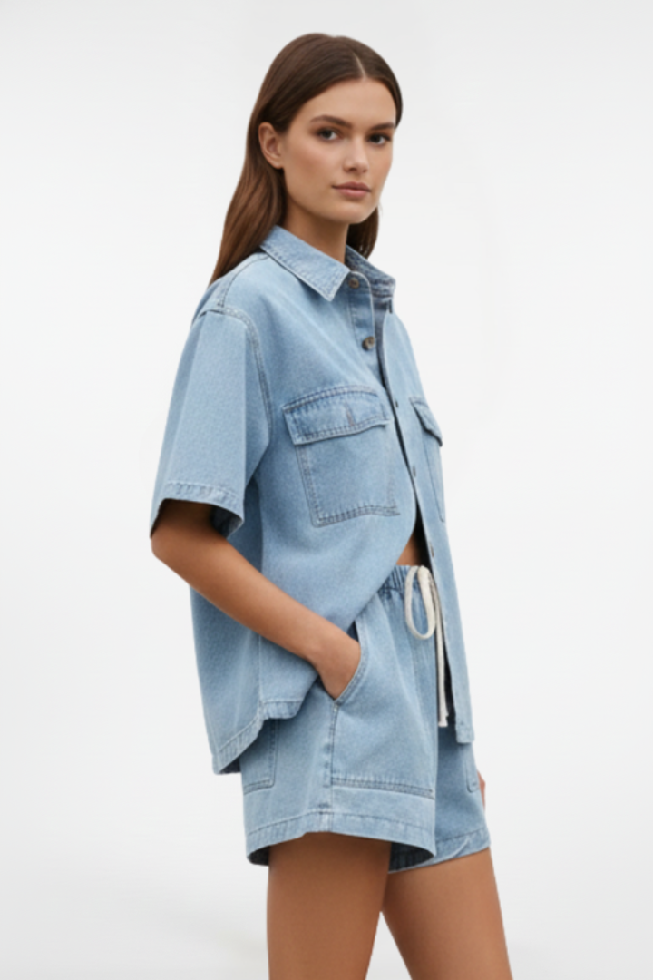 Ensemble en Jean Deux Pièces Femme
