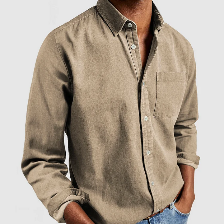 Chemise Homme Lin Casual Élégant