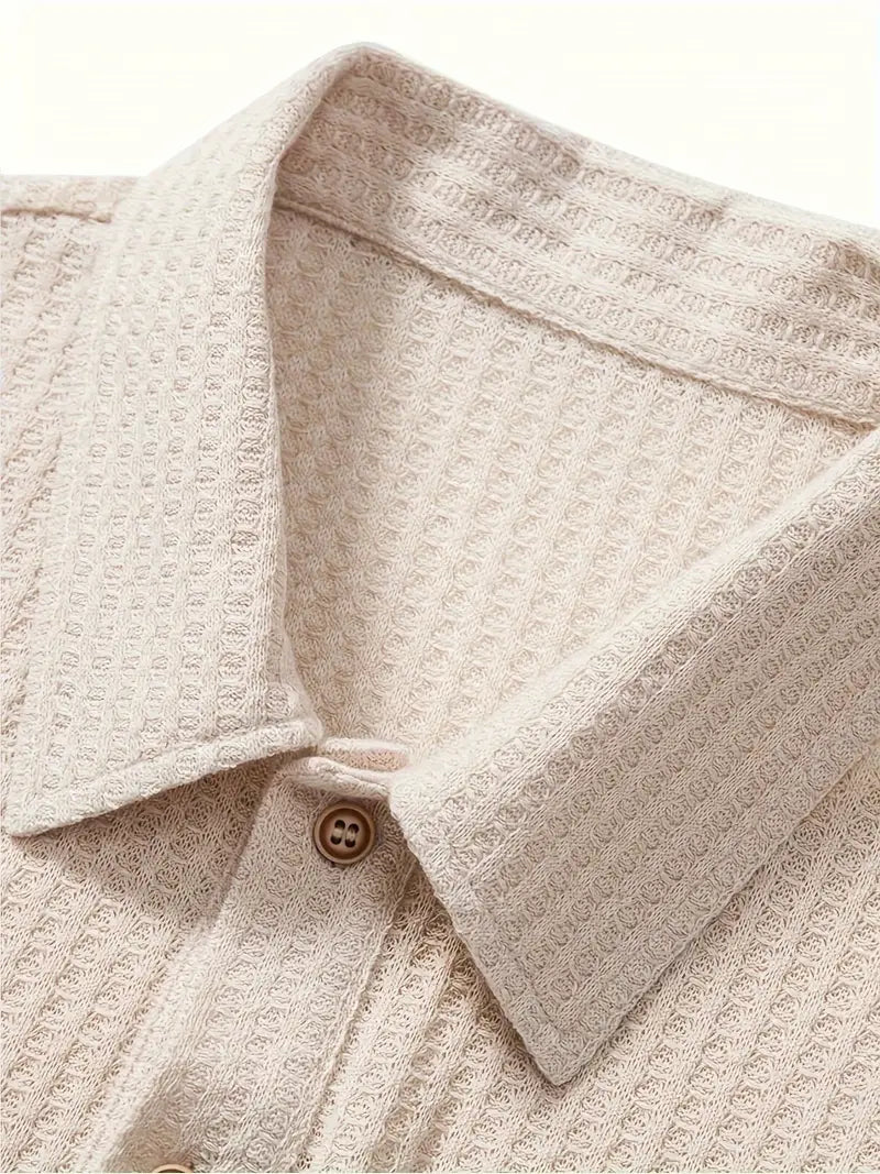 Polo Homme Maille Côtelée Élégante