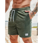 Short Homme à Taille Élastique avec Cordon