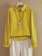 Blouse Femme Rayée Style Décontracté