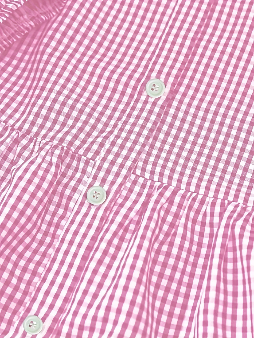 Robe Courte à Carreaux Vichy et Taille Froncée