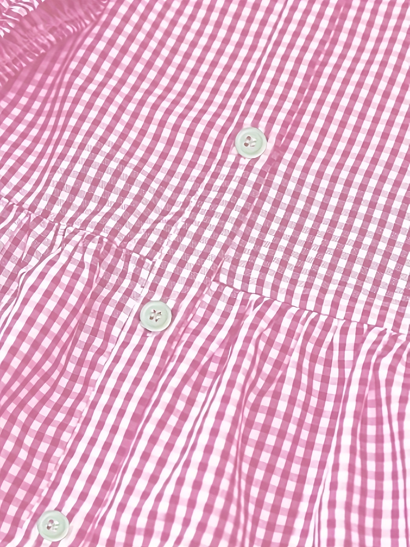 Robe Courte à Carreaux Vichy et Taille Froncée