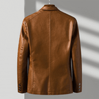 Blazer Homme Similicuir Élégance Moderne