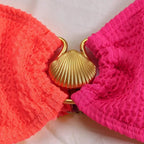 Maillot de Bain Deux Pièces Asymétrique Femme