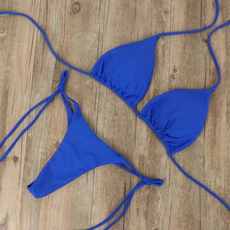 Maillot de Bain Deux Pièces Triangle Femme