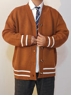Cardigan à col en V pour homme